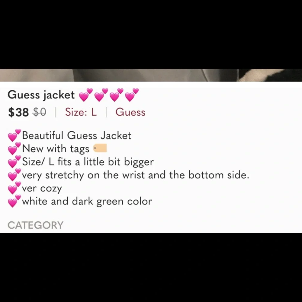 Guess jacket 💕💕💕💕 - Picture 9 of 9